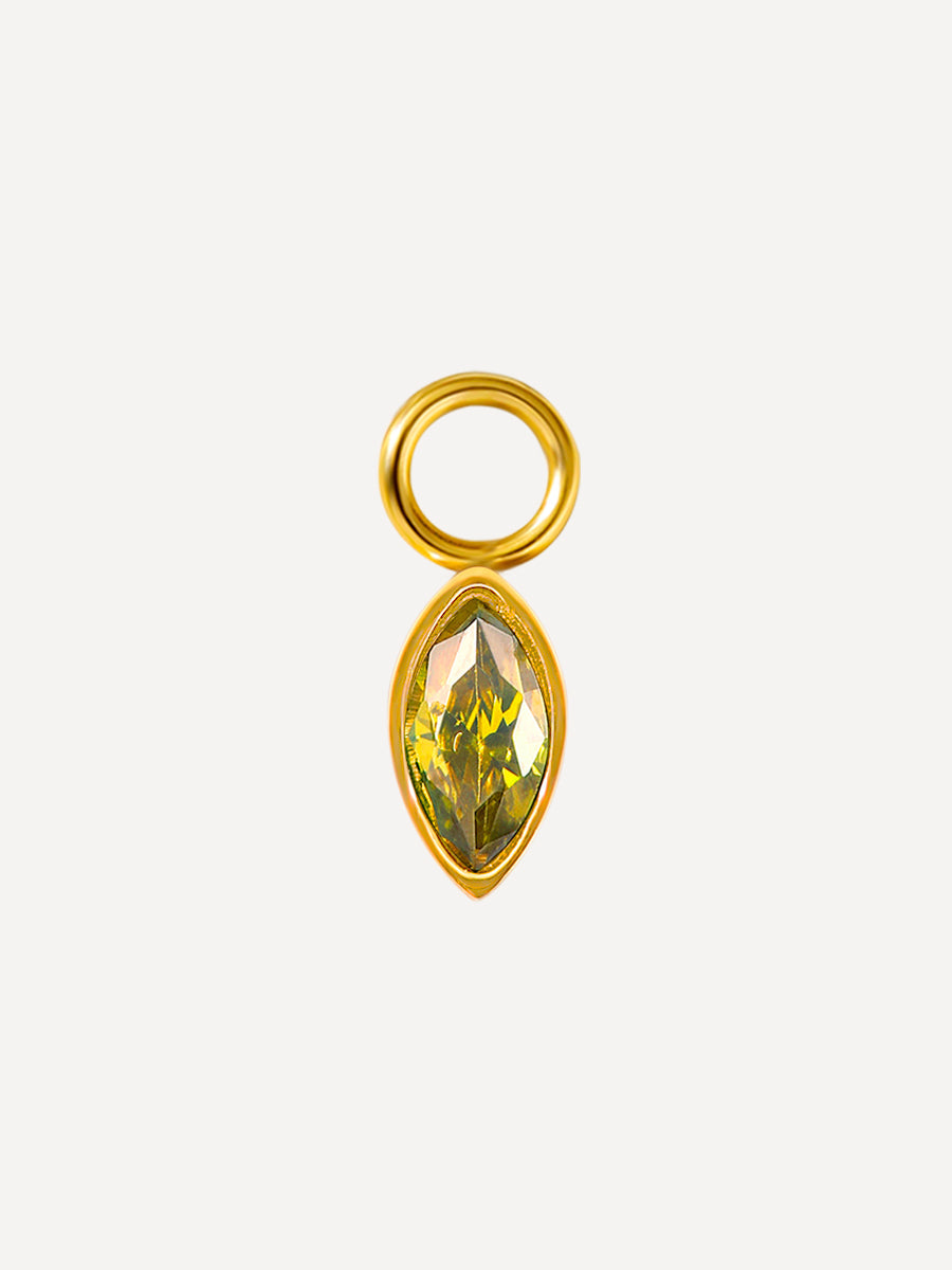 7,5x4mm Green Lake Ohrring-Charm