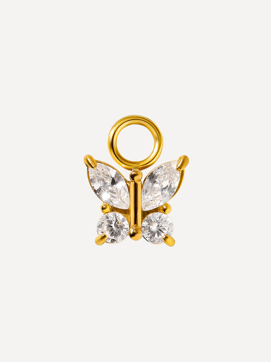 8,4x7,5mm Pure Butterfly Ohrring-Charm