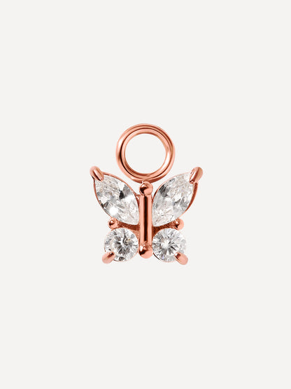 8,4x7,5mm Pure Butterfly Ohrring-Charm