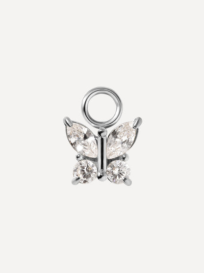 8,4x7,5mm Pure Butterfly Ohrring-Charm