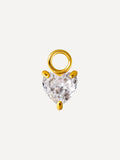 6,5x7,2mm Unique Love Ohrring-Charm