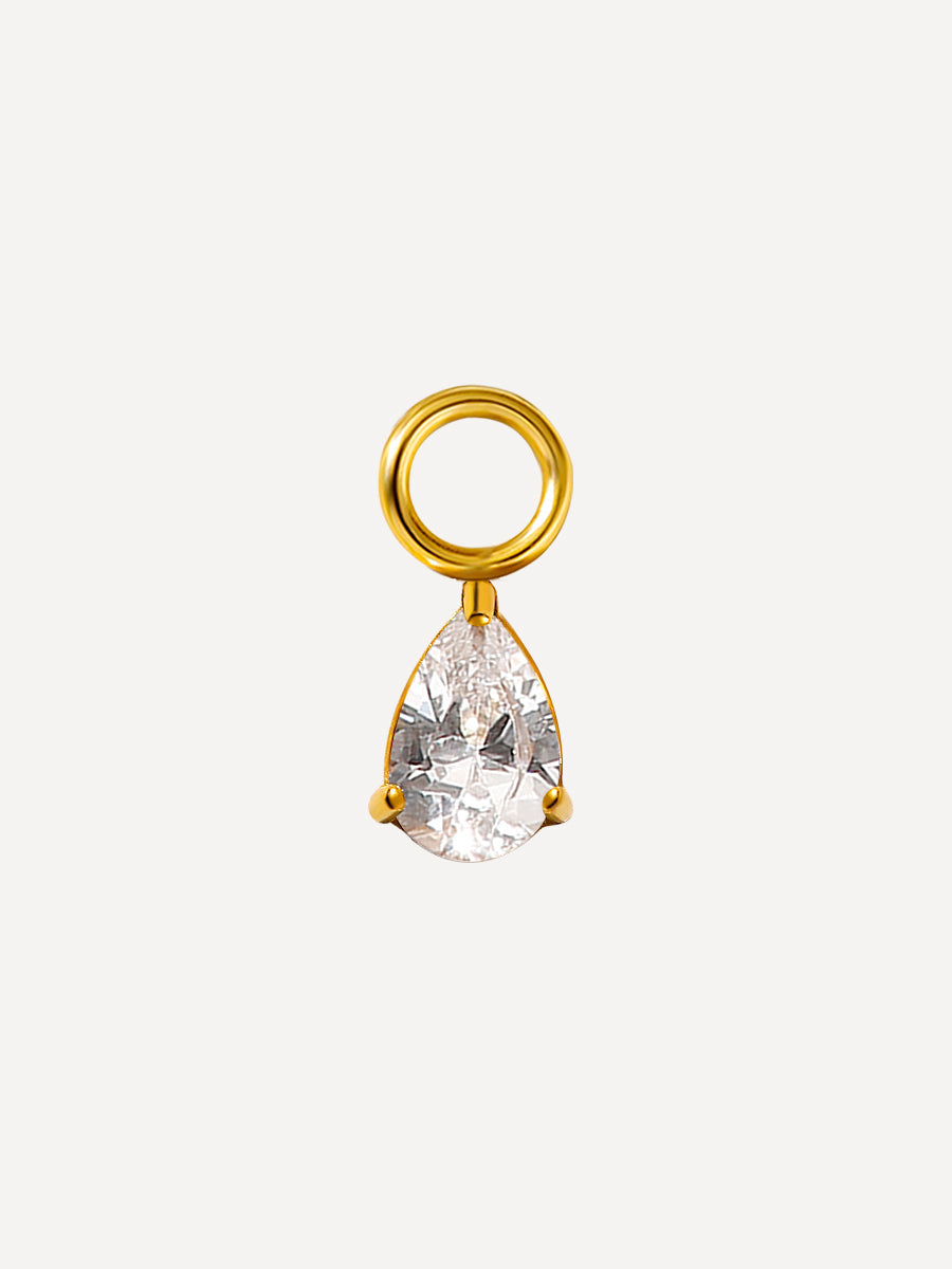 6,7x4,7mm Pure Drop Ohrring-Charm