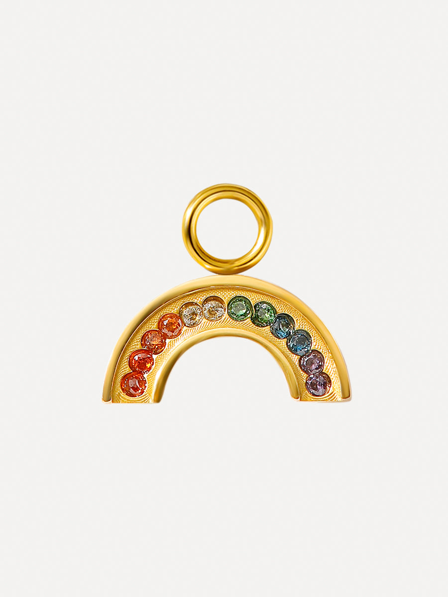 6x12mm Shining Rainbow Ohrring-Charm
