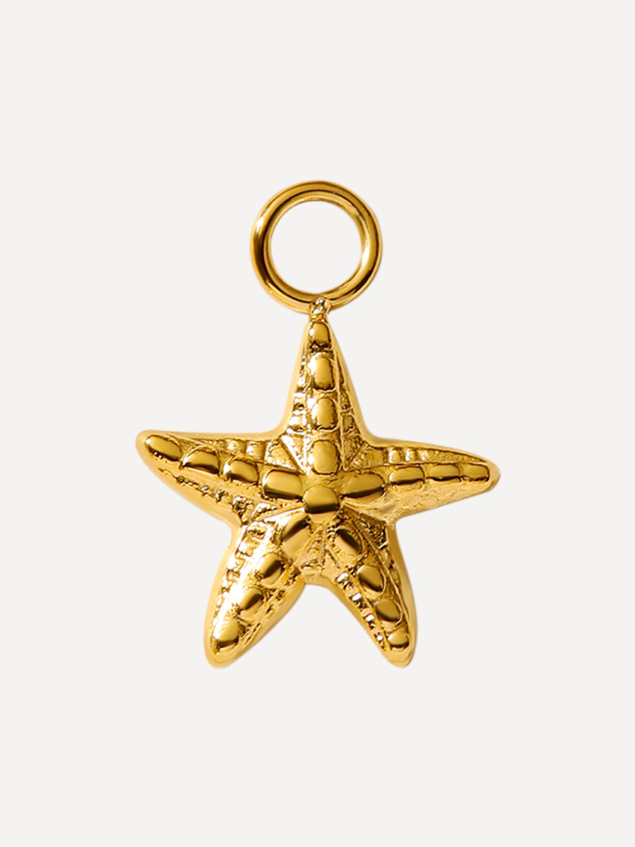 12x12mm Bubbly Starfish Ohrring-Charm