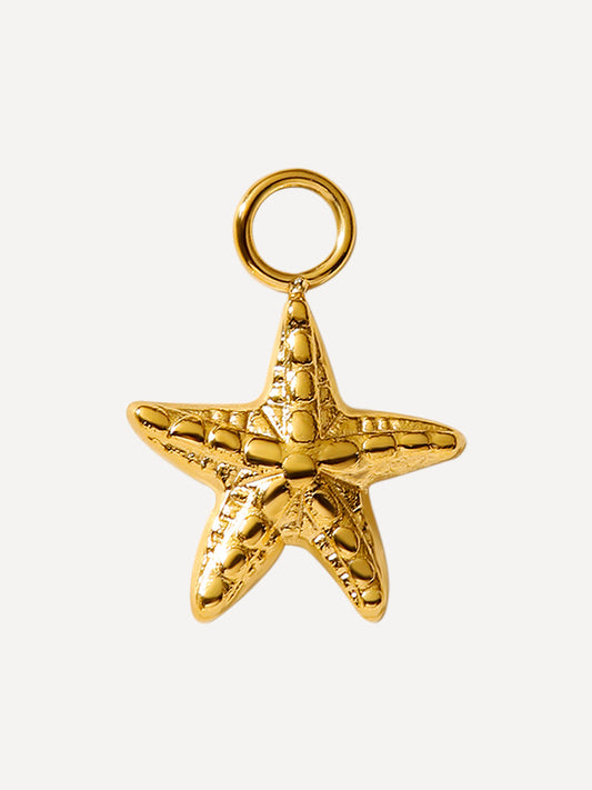 12x12mm Bubbly Starfish Ohrring-Charm