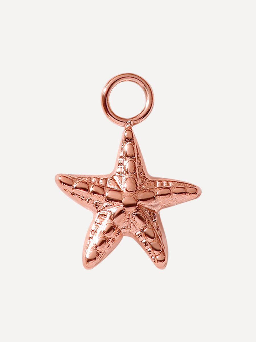 12x12mm Bubbly Starfish Ohrring-Charm