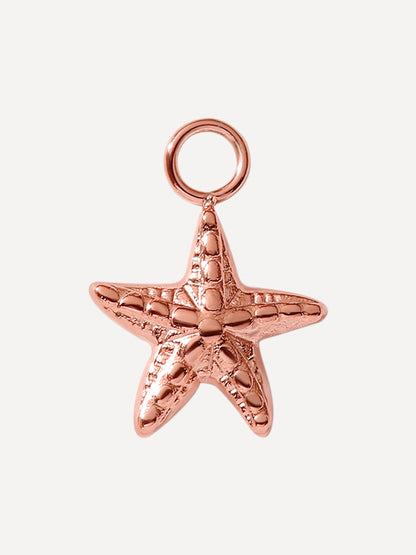 12x12mm Bubbly Starfish Ohrring-Charm