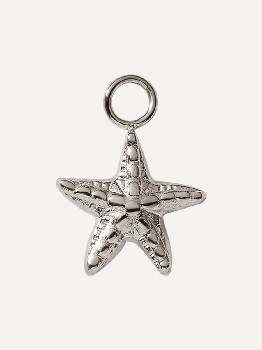 12x12mm Bubbly Starfish Ohrring-Charm
