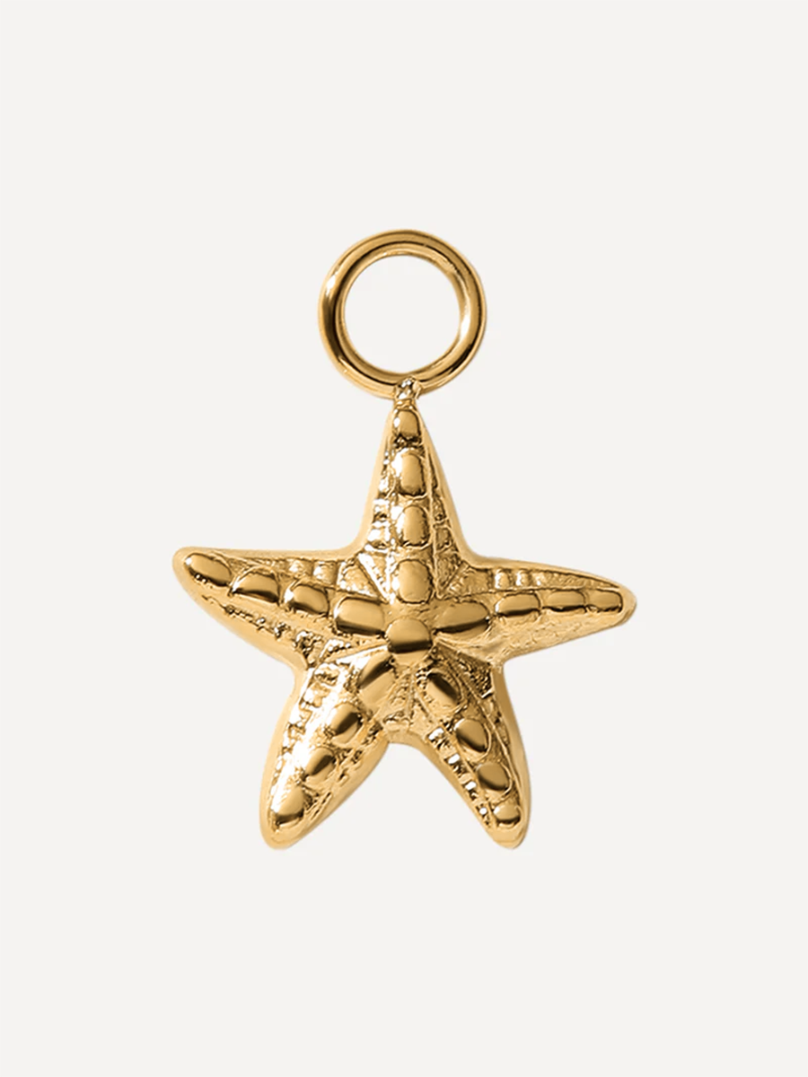 12x12mm Bubbly Starfish Ohrring-Charm