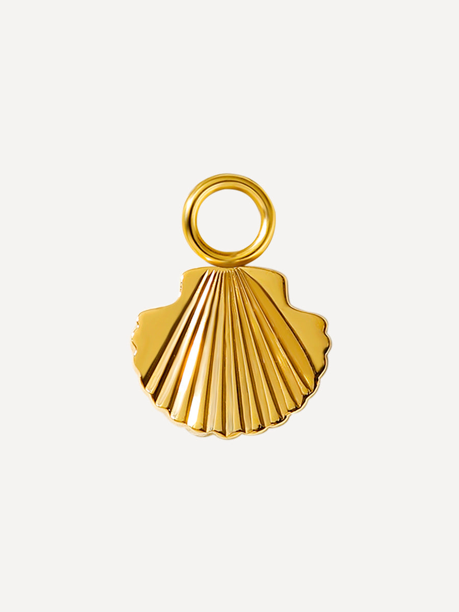 8x9,5mm Sunlit Shell Ohrring-Charm