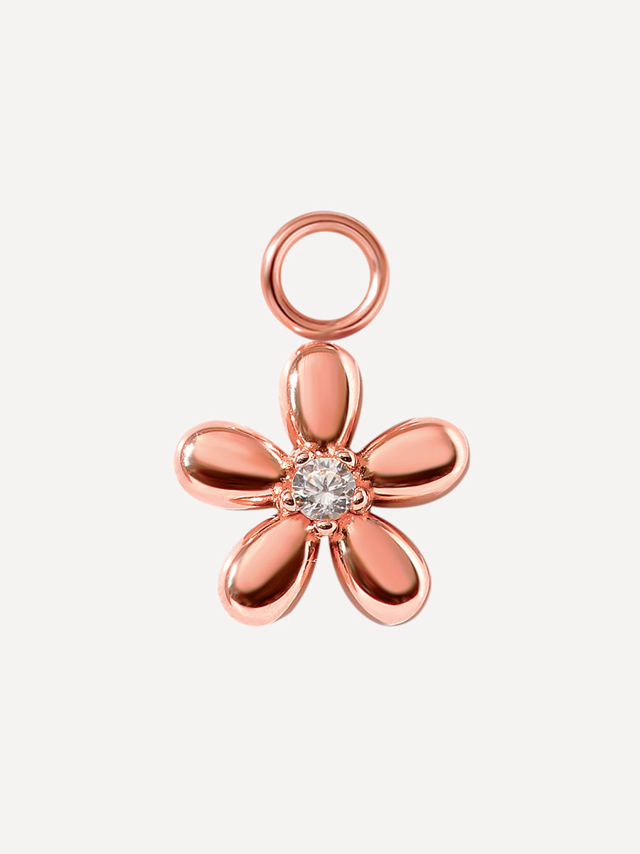 10x10mm Floral Shine Ohrring-Charm