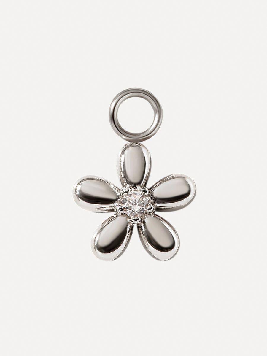 10x10mm Floral Shine Ohrring-Charm