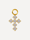9x11,7mm Divine Cross Ohrring-Charm