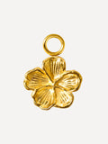 11,6x10,2mm Floral Bloom Ohrring-Charm