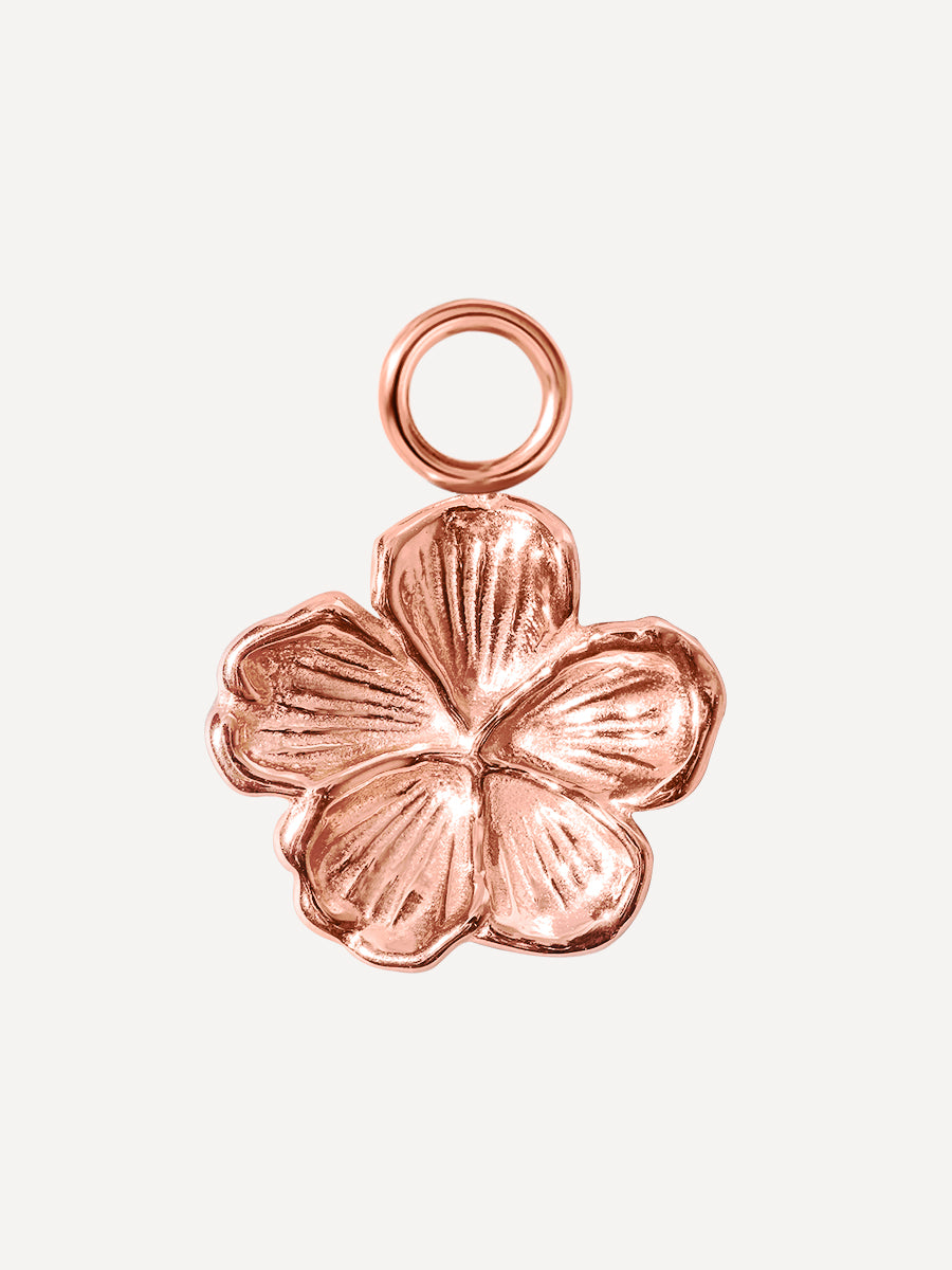 11,6x10,2mm Floral Bloom Ohrring-Charm