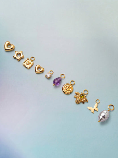 7,4x11,2mm Twilight Pearl Ohrring-Charm