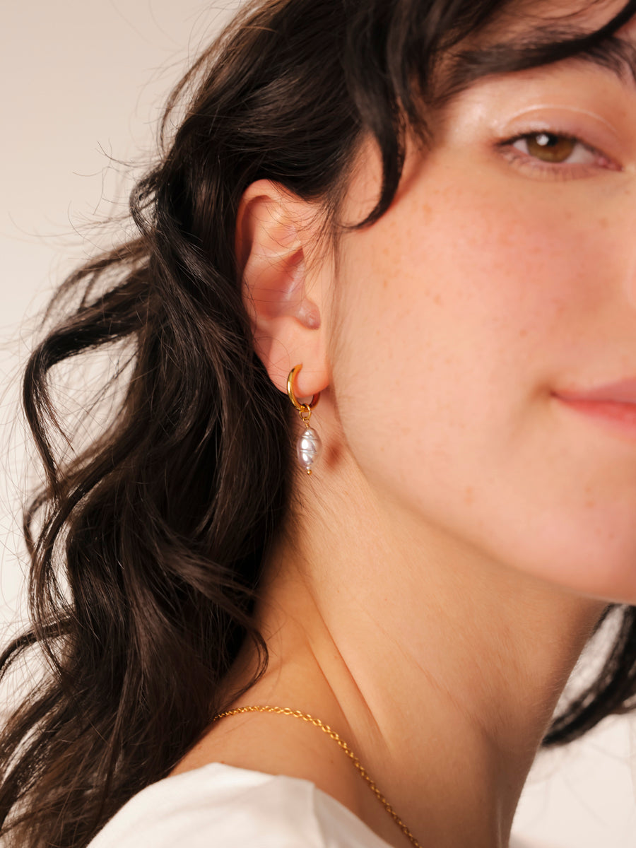 7,4x11,2mm Twilight Pearl Ohrring-Charm