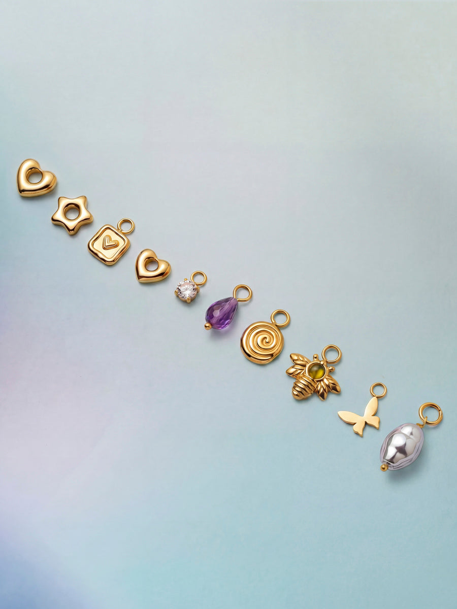 8,4x10,2mm Lyrical Butterfly Ohrring-Charm