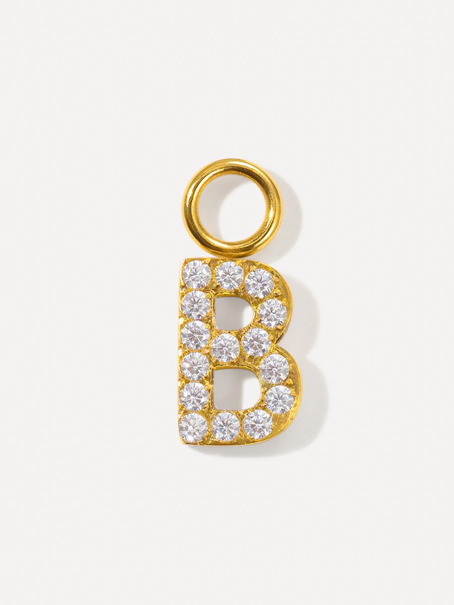 Dazzling Letter Ohrring-Charms