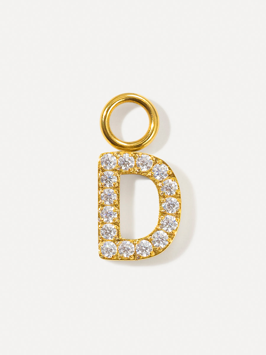 Dazzling Letter Ohrring-Charms