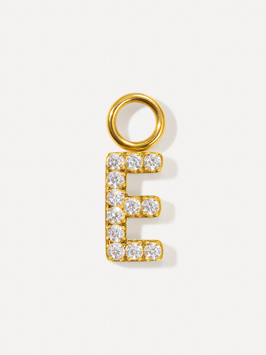 Dazzling Letter Ohrring-Charms