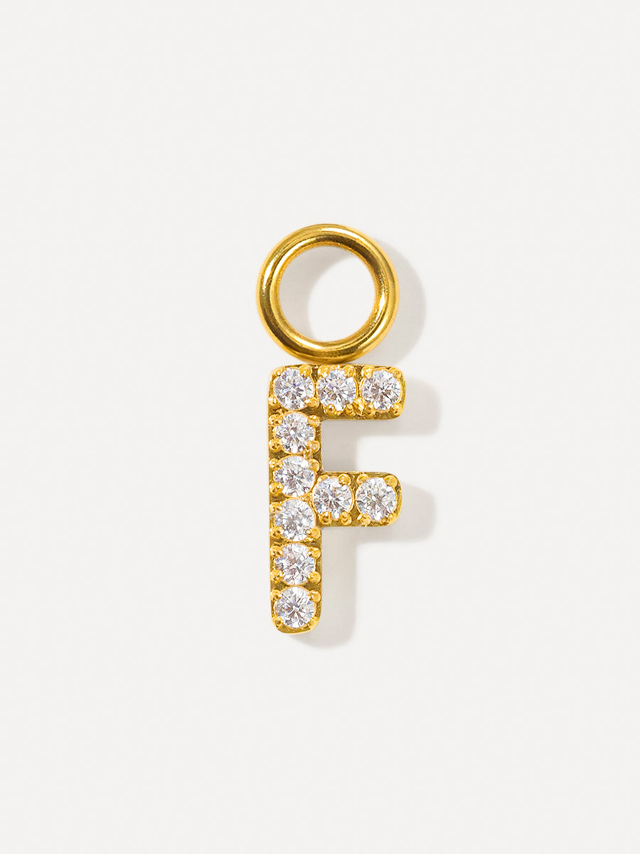 Dazzling Letter Ohrring-Charms
