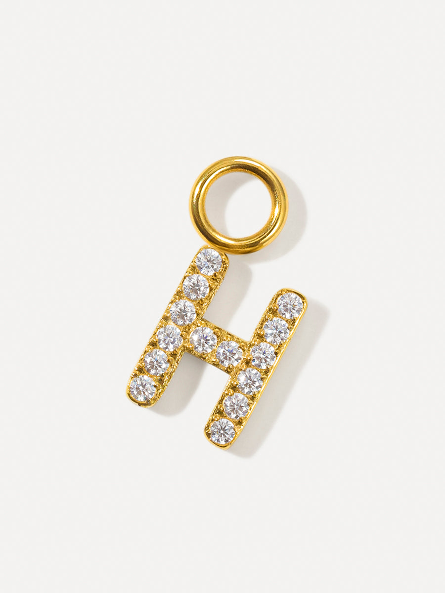 Dazzling Letter Ohrring-Charms