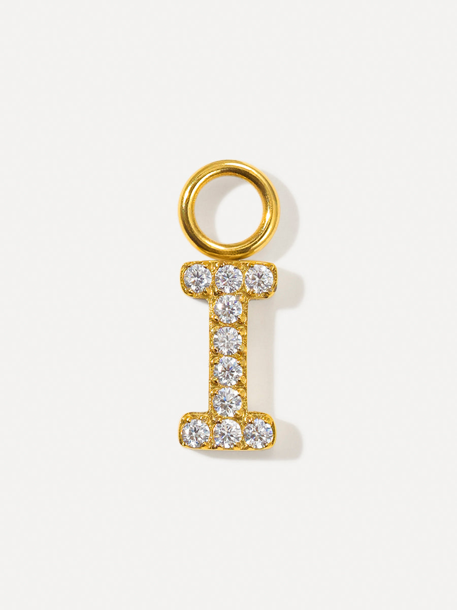 Dazzling Letter Ohrring-Charms