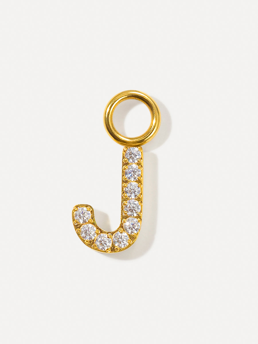 Dazzling Letter Ohrring-Charms