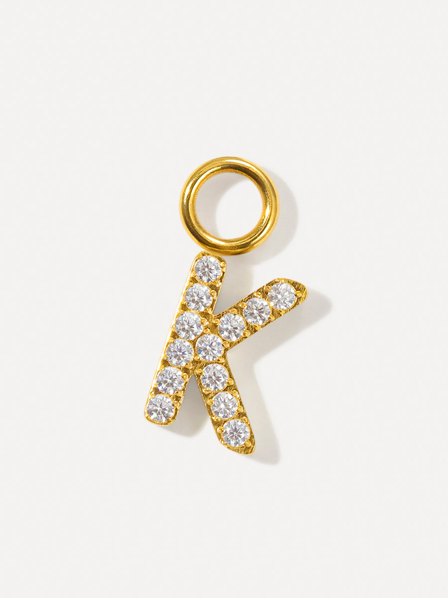 Dazzling Letter Ohrring-Charms