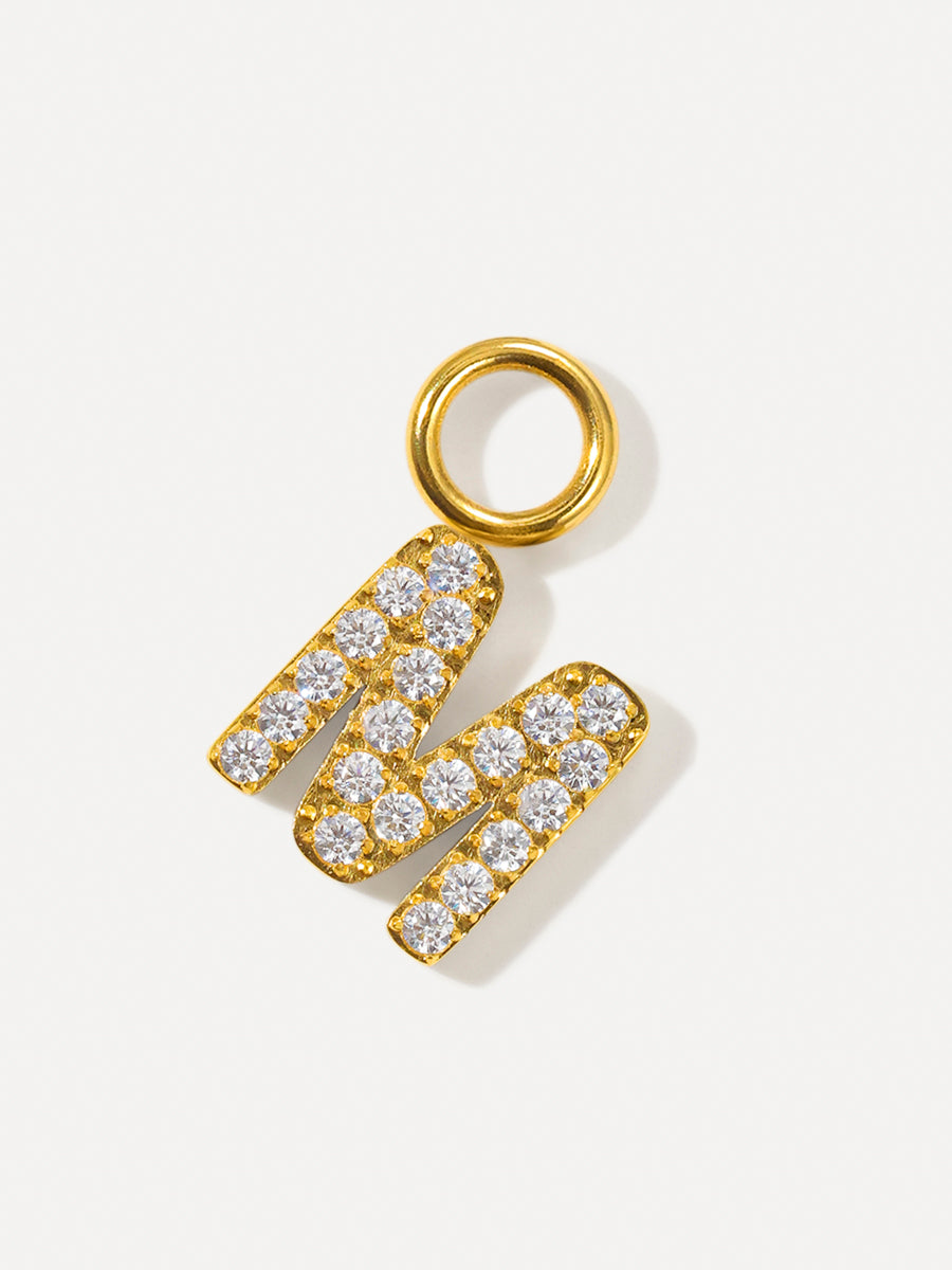 Dazzling Letter Ohrring-Charms