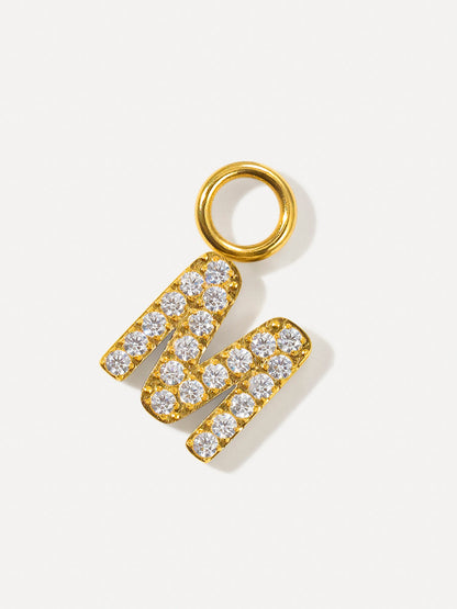 Dazzling Letter Ohrring-Charms