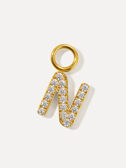 Dazzling Letter Ohrring-Charms