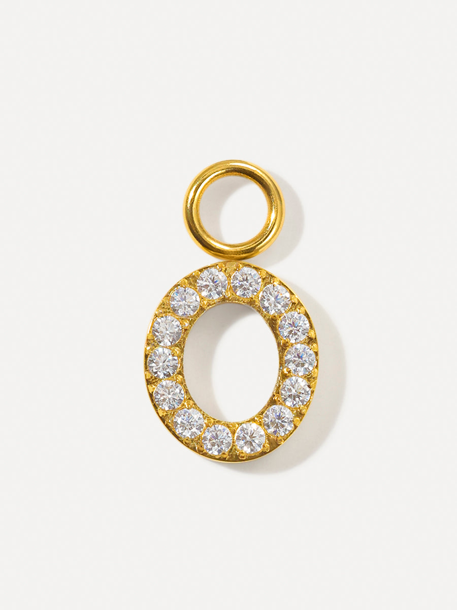 Dazzling Letter Ohrring-Charms