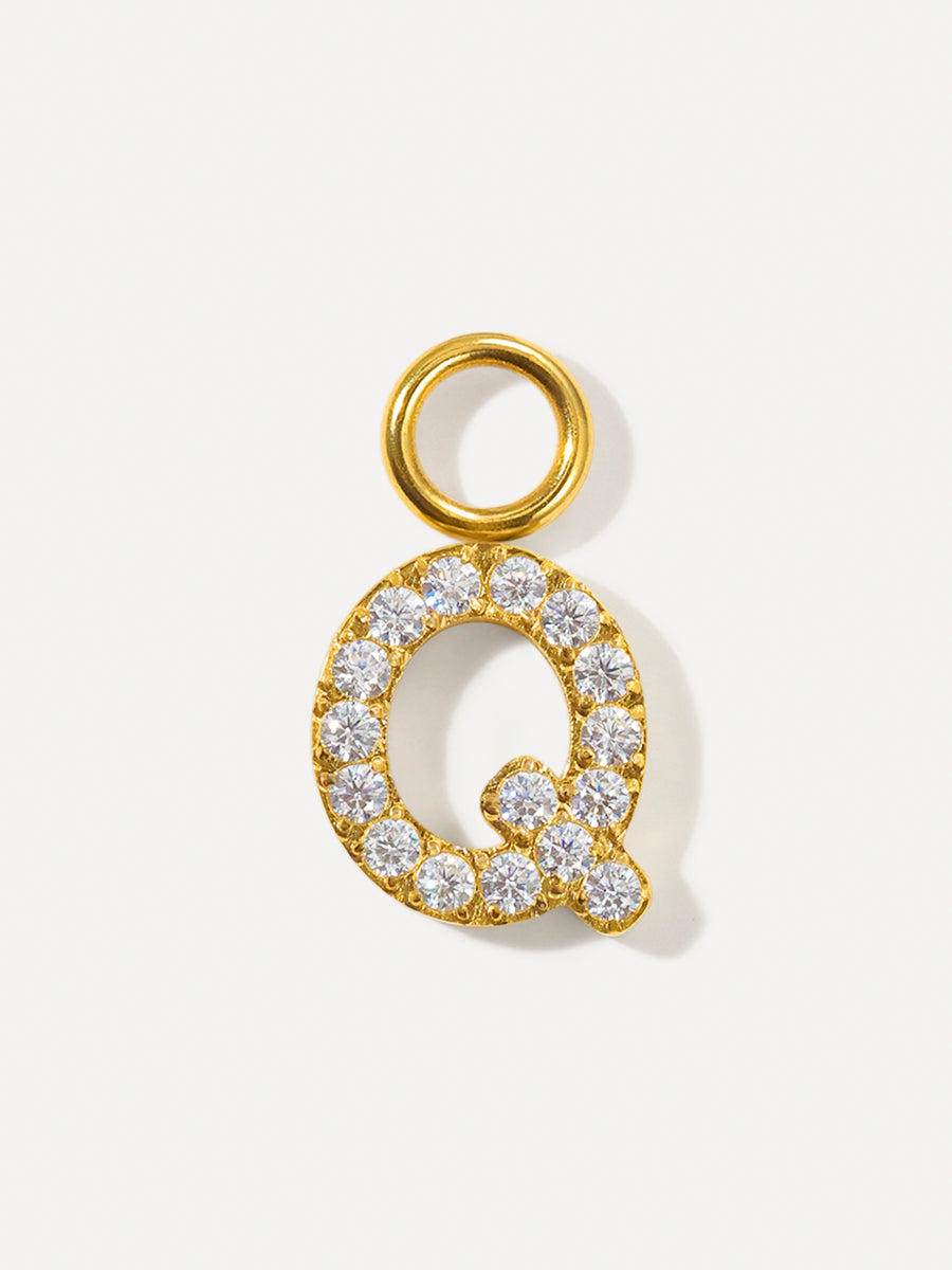 Dazzling Letter Ohrring-Charms