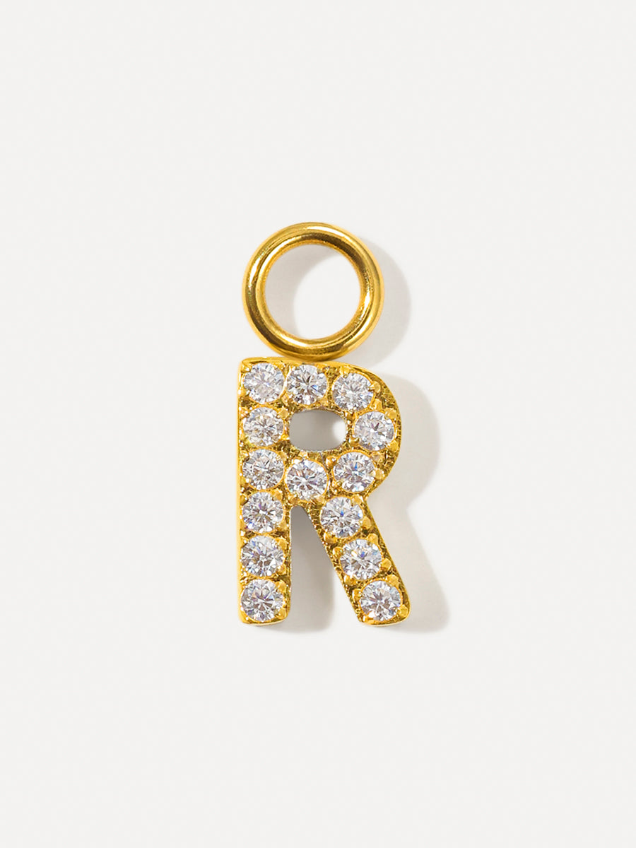 Dazzling Letter Ohrring-Charms