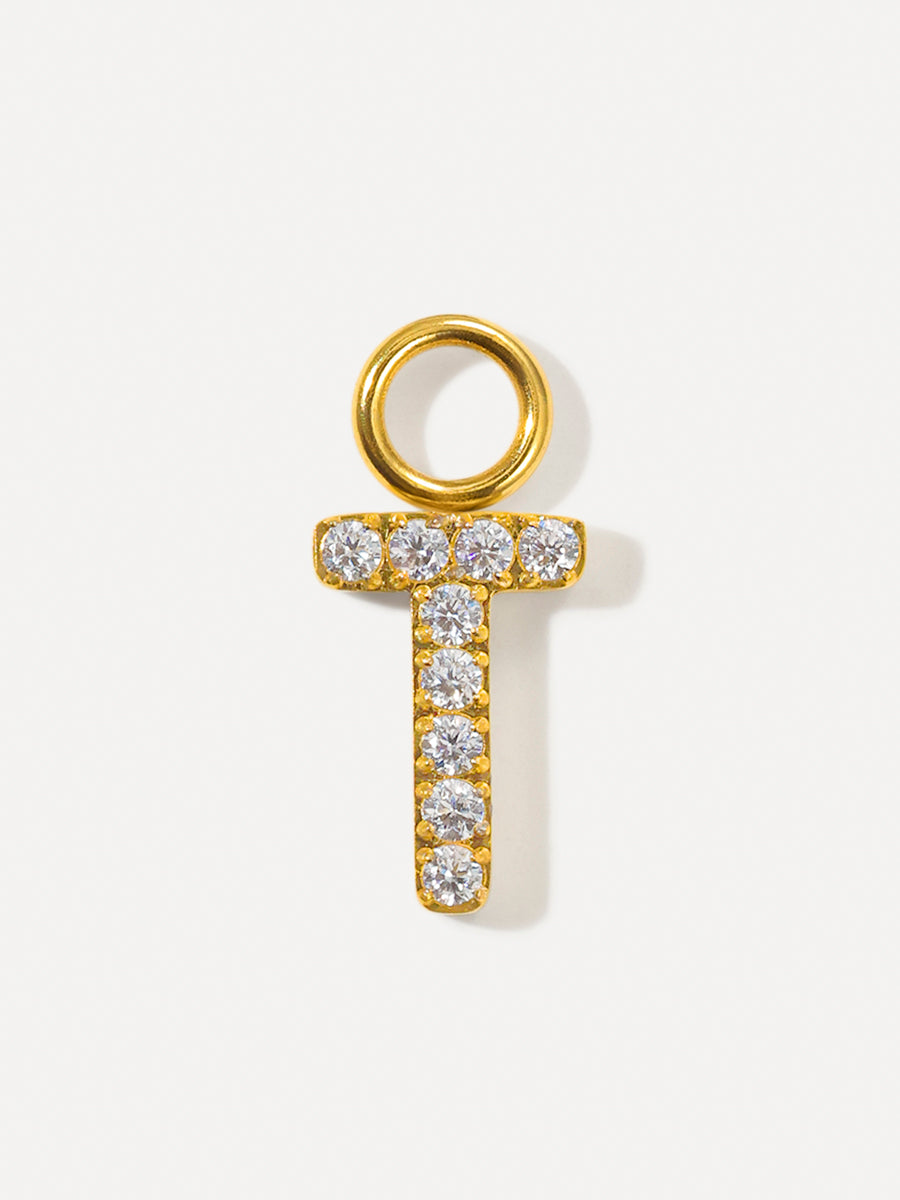 Dazzling Letter Ohrring-Charms