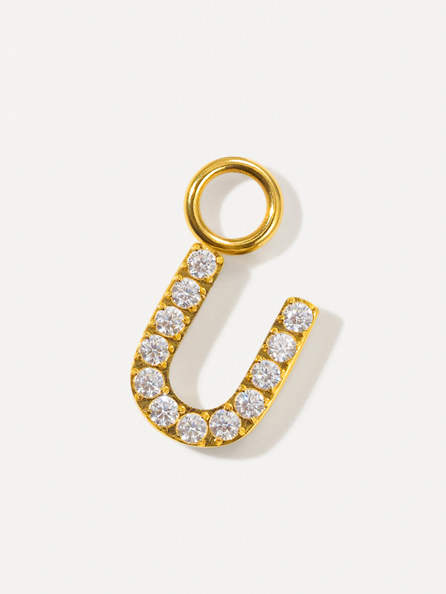 Dazzling Letter Ohrring-Charms