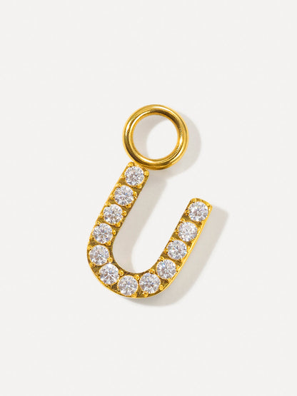 Dazzling Letter Ohrring-Charms