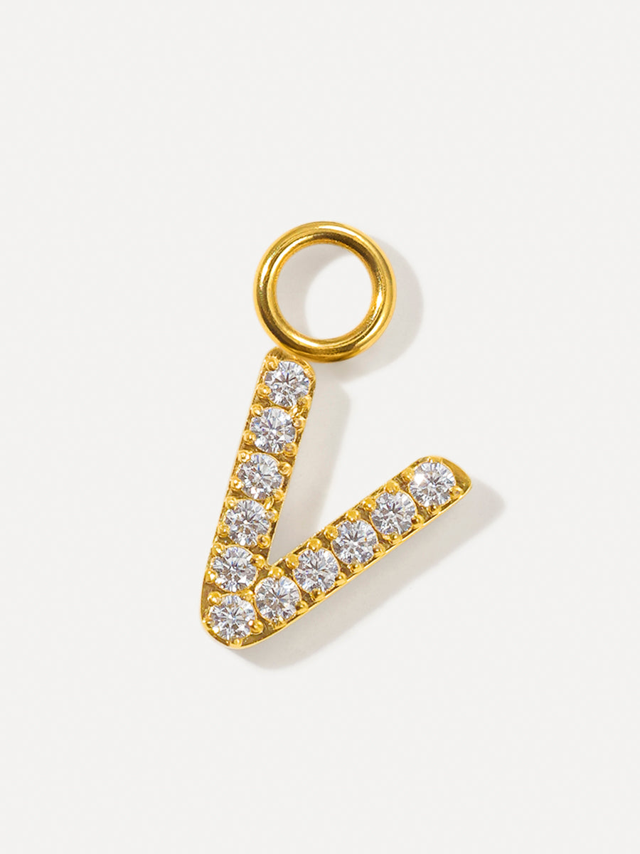 Dazzling Letter Ohrring-Charms