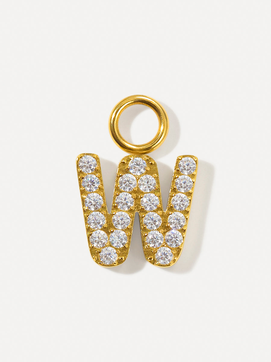 Dazzling Letter Ohrring-Charms