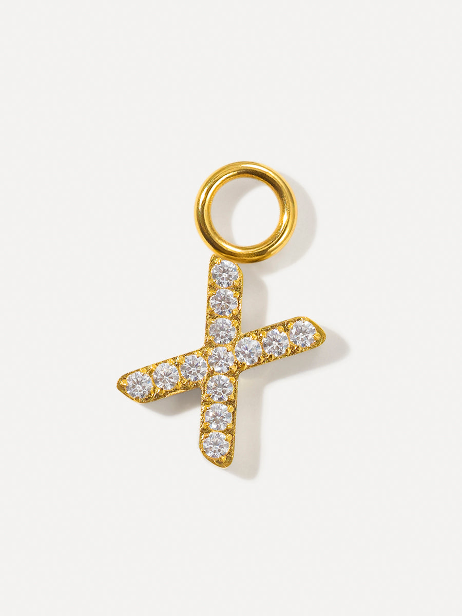 Dazzling Letter Ohrring-Charms