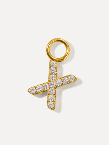 Dazzling Letter Ohrring-Charms