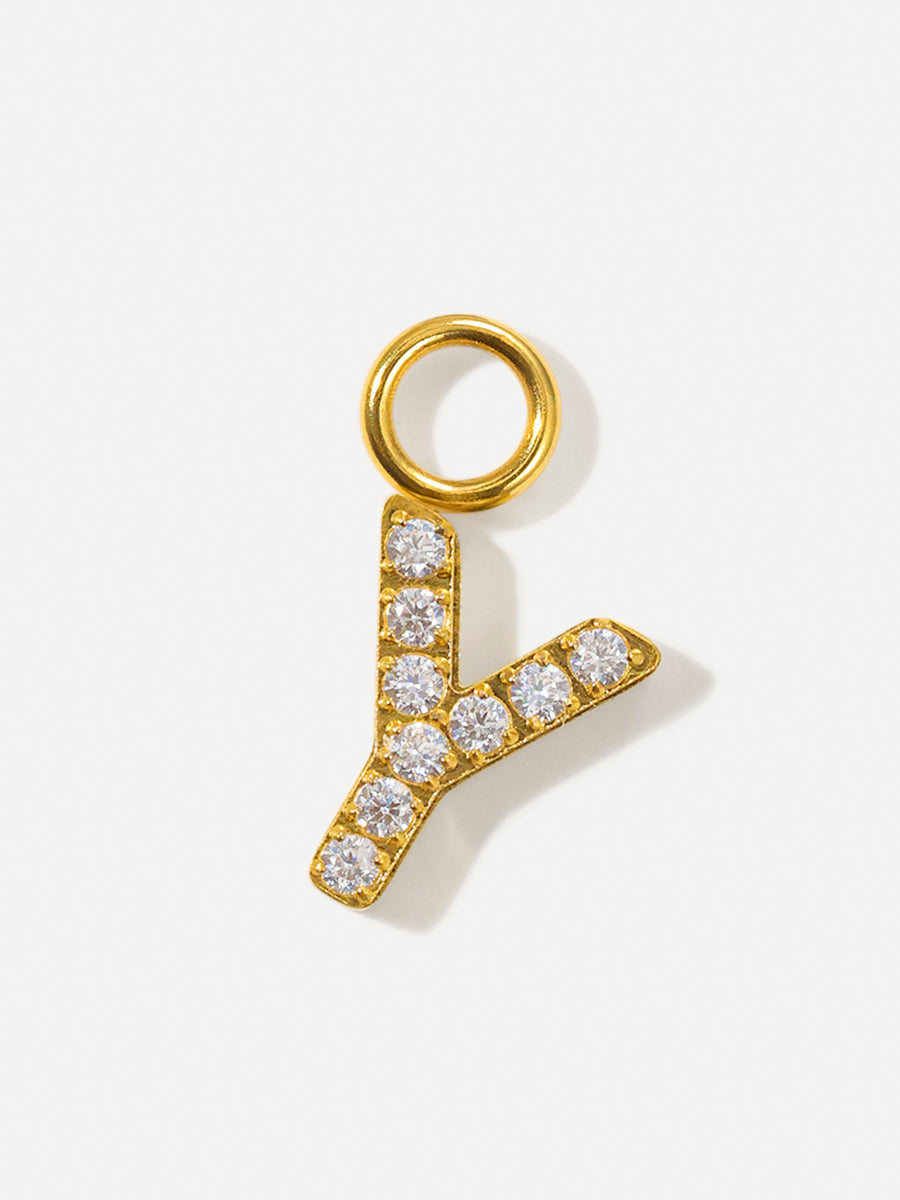 Dazzling Letter Ohrring-Charms