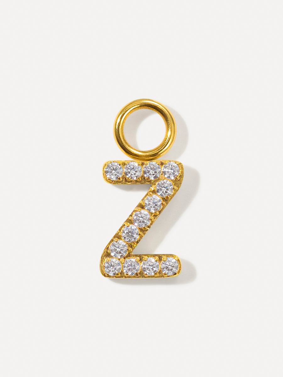 Dazzling Letter Ohrring-Charms