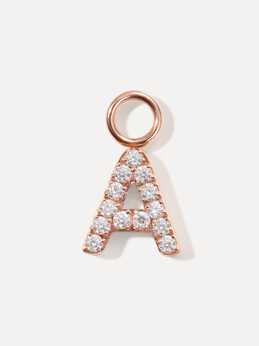 Dazzling Letter Ohrring-Charms
