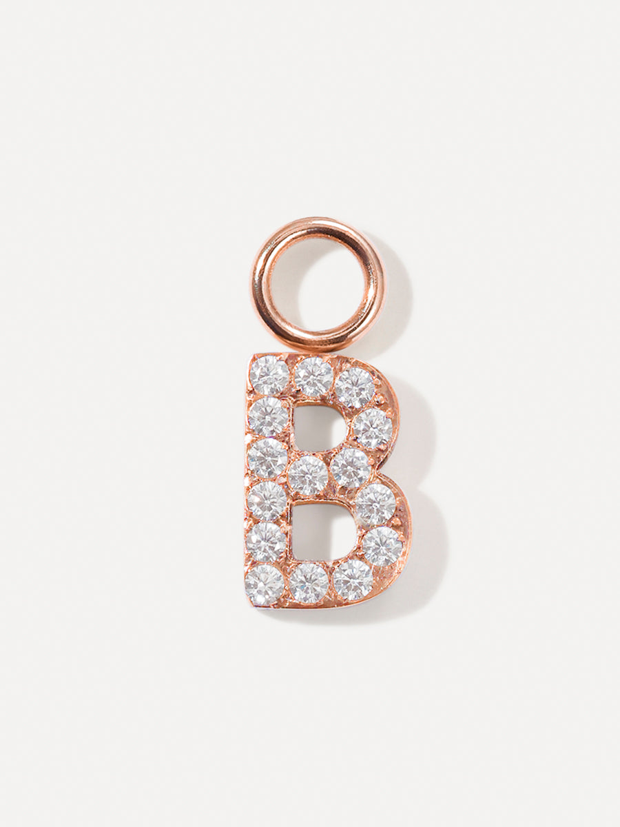 Dazzling Letter Ohrring-Charms