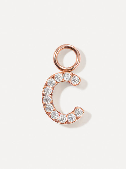 Dazzling Letter Ohrring-Charms