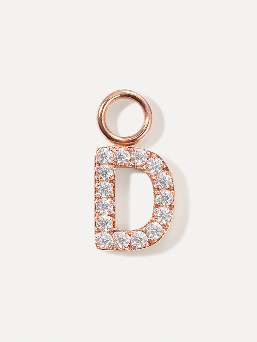 Dazzling Letter Ohrring-Charms