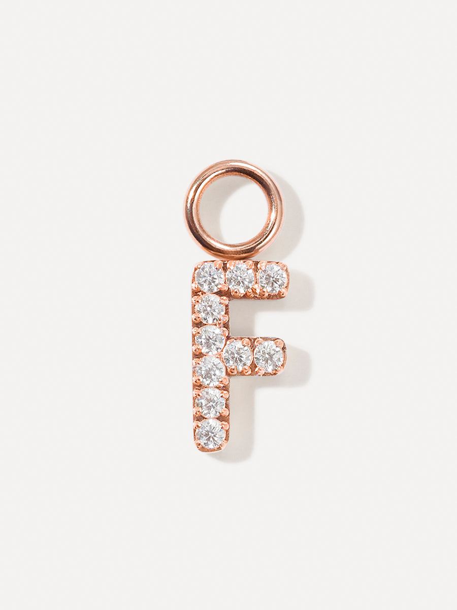 Dazzling Letter Ohrring-Charms